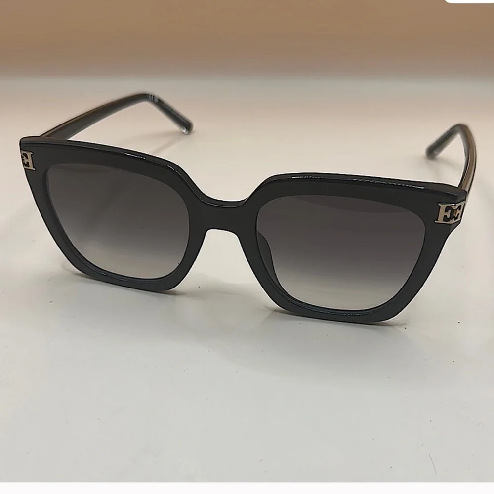 ESCADA SESF56K Black Sunglasses. W/Case & Cloth! NEW! RT $ 169. - Picture 7 of 8